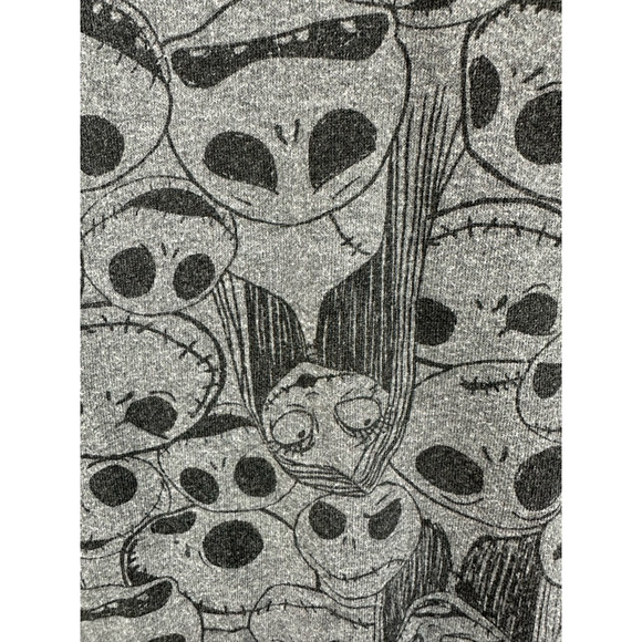 Disney Womens Nightmare Before Christmas Sleepwear Pajama Top Gray Juniors M - Picture 5 of 8